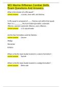 MCI Marine Rifleman Combat Skills Exam Questions And Answers&period;docx