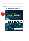 Test Bank For Health Informatics An Interprofessional Approach 3rd Edition by Lynda R Hardy&vert;&vert;ISBN NO&colon;10&comma;0323829597&vert;&vert;ISBN NO&colon;13&comma;978-0323829595&vert;&vert;All Chapters&vert;&vert;Complete Guide A&plus;