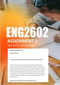 ENG2602 Assignment 3 Semester 2 Answers 2026 - Due August 2026