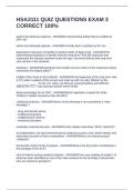 HSA3111 QUIZ QUESTIONS EXAM 3 CORRECT 100&percnt;