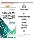 TESTBANK FOR PHARMACOLOGY FOR THE SURGICAL  TECHNOLOGIST 6TH EDITION BY TIFFANY HOWE & ANGELA  BURTON UPDATED VERSION