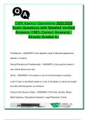 CISR Agency Operations 2025&sol;2026 &ndash; 100 Verified Exam Questions &vert; Ethics&comma; Risk Management&comma; Insurance Regulations