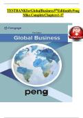 TEST BANK for Global Business 5th EditionBy Peng Mike&period; Complete Chapters 1 - 17