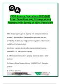 CISR Agency Operations 2025&sol;2026 &ndash; 100 Exam Questions with Answers &vert; Risk Management&comma; Ethics&comma; Claims&comma; Digital Strategy