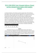 WGU C881 FRM1 Task 1 Dynamic Software &vert;Passed on First Attempt &vert;Latest Update with Complete Solution