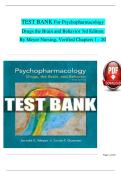 Test Bank for Psychopharmacology&colon; Drugs&comma; the Brain&comma; and Behavior 3rd Edition by Jerrold S&period; Meyer & Linda F&period; Quenzer &lpar;Latest 2025&sol;2026 Update&rpar;