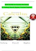 Test Bank for Calculus 9th Edition by Dale Varberg&comma; Edwin Purcell & Steve Rigdon &lpar;Latest 2025&sol;2026 Update&rpar;