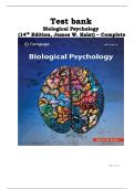 Biological Psychology &ndash; 14th Edition &lpar;James Kalat&rpar; &ndash; Complete Test Bank