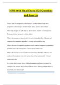 MPH 6011 Bundled Tests 2026 Questions and Answers