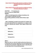  TEST BANK BATES&rsquo; GUIDE TO PHYSICAL EXAMINATION AND HISTORY TAKING 13TH EDITION BICKLEY  LATEST UPDATED