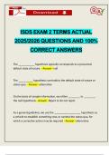ISDS EXAM 2 TERMS ACTUAL 2025&sol;2026 QUESTIONS AND 100&percnt; CORRECT ANSWERS