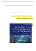 TEST BANK For Business Data Communications and Networking&comma; 14th Edition by FitzGerald&comma; Dennis&comma; Durcikova &vert; Verified Chapter's 1 - 12 &vert; Complete