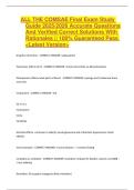 ALL THE COMSAE Final Exam Study Guide 2025&sol;2026 Accurate Questions And Verified Correct Solutions With Rationales &vert;&vert; 100&percnt; Guaranteed Pass <Latest Version>