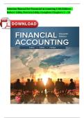 Solution Manual for Financial Accounting&comma; 11th Edition by Libby&comma; Libby & Hodge &vert; Verified Solutions &vert; Latest Update 2025&sol;2026 &vert; A&plus; Graded