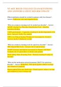 NU 665C REGIS COLLEGE EXAM QUESTIONS AND ANSWERS LATEST 2025-2026 UPDATE