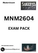 MNM2604 MCQ EXAM PACK&lbrace;DETAILED QUESTIONS AND ANSWERS&rcub;