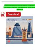 Solution Manual for International Financial Management&comma; 10th Edition by Cheol Eun&comma; Bruce G&period; Resnick & Tuugi Chuluun &vert; Verified Solutions &vert; Latest Update 2025&sol;2026 &vert; A&plus; Graded