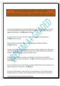RNSG 2539 EXAM I 2025&sol;2026 QUESTIONS AND ANSWERS 100&percnt; PASS