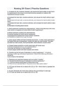 Nursing 301 Exam 2 Practice Questions