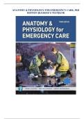 Full Test Bank &ndash; Anatomy & Physiology for Emergency Care&comma; 3rd Edition&comma; Bledsoe