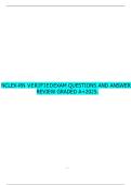 NCLEX-RN VERIFIED EXAM QUESTIONS AND ANSWERS REVIEW GRADED A&plus;2025&period;
