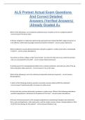 ALS Pretest Actual Exam Questions And Correct Detailed Answers &lpar;Verified Answers&rpar; &vert;Already Graded A&plus;