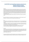 ALSO PRE test actual exam questions and correct detailed answers &lpar;verified answers&rpar; &vert;already graded a&plus;