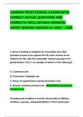 CANNON TRUST SCHOOL II EXAM WITH CORRECT ACTUAL QUESTIONS AND CORRECTLY WELL DEFINED ANSWERS LATEST ALREADY GRADED A&plus; 2025 &ndash; 2026