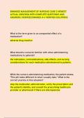 BNMN502 MANAGEMENT OF NURSING CARE 2 NEWEST  ACTUAL 2025&sol;2026 WITH COMPLETE QUESTIONS AND  ANSWERS &sol;VERIFIED&sol;GRADED A&plus;&sol; VERIFIED SOLUTIONS