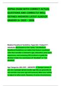 EDPNA EXAM WITH CORRECT ACTUAL QUESTIONS AND CORRECTLY WELL DEFINED ANSWERS LATEST ALREADY GRADED A&plus; 2025 &ndash; 2026