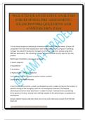 WGU C723 QUANTITATIVE ANALYSIS FOR BUSINESS PRE ASSESSMENT&period; EXAM 2025&sol;2026 QUESTIONS AND ANSWERS 100&percnt; PASS