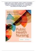 Full Test Bank &ndash; Public Health Nursing&colon; Population-Centered Health Care in the Community&comma; 11th Edition&comma; Complete Guide &lpar;Chapters 1&ndash;46&rpar;
