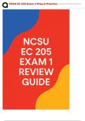 NCSU EC 205 Exam 1 Prep & Practice
