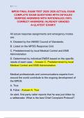MPDS FINAL EXAM TEST 2025&sol; 2026 ACTUAL EXAM  COMPLETE EXAM QUESTIONS WITH DETAILED  VERIFIED ANSWERS WITH RATIONALES &lpar;100&percnt;  CORRECT ANSWERS&rpar; &sol;ALREADY GRADED  A&plus;&vert;&vert;LATEST EXAM&excl;&excl;&excl; 