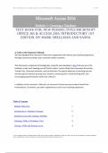 Test Bank for New Perspectives Microsoft Office 365 and Access 2016 1st Edition by Mark Shellman and sasha 
