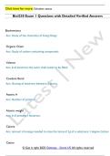 Biol230 Exam 1 Questions with Detailed Verified Answers 