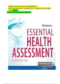 Full Test Bank &ndash; Essential Health Assessment&comma; 2nd Edition &vert; Verified Questions with Complete Answer Key