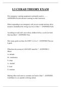 L3 CERAD THEORY EXAM QUESTIONS AND ANSWERS 2025