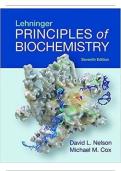 Lehninger Principles of Biochemistry Seventh Edition &ndash; Complete Test Bank with Answer Key