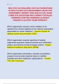 WGU C810 OA FINAL&sol;WGU C810 OA FOUNDATIONS  IN HEALTHCARE DATA MANAGEMENT OBJECTIVE  ASSESSMENT NEWEST 2025&sol; 2026 ACTUAL EXAM  COMPLETE QUESTIONS AND CORRECT DETAILED  ANSWERS &lpar;VERIFIED ANSWERS&rpar; &vert;ALREADY  GRADED A&plus;&vert;&vert;LATEST EXAM VERSION&excl;&excl;&excl;