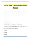 NDAEB review Exam 2026 Questions and Answers