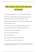MDA Chapter 18 Exam 2026 Questions and Answers