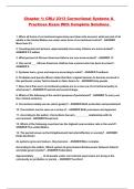 Chapter 1&colon; CRIJ 2313 Correctional Systems & Practices Exam With Complete Solutions 