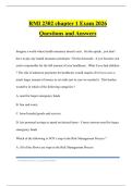 RMI 2302 chapter 1 Exam 2026 Questions and Answers