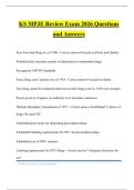 KS MPJE Review Exam 2026 Questions and Answers