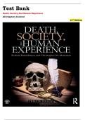 Death&comma; Society and Human Experience &lpar;12th Edition&comma; Kastenbaum&rpar; &ndash; Complete Test Bank