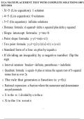 UGA MATH PLACEMENT TEST WITH COMPLETE SOLUTIONS 100&percnt; 2023&sol;2024