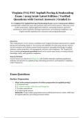 Virginia &lpar;VA&rpar; PAV Asphalt Paving & Sealcoating Exam &ndash; 2025&sol;2026 Edition &vert; Verified Questions & Correct Answers
