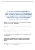 CLTM ASAP &lpar;Advanced Supervision and Assessment Protocol&rpar; Board Exam 2025-2026 &ndash; 400 Actual Questions with Detailed Answers and Study Guide