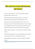 BIO 1A03 Test 2 Exam 2026 Questions and Answers